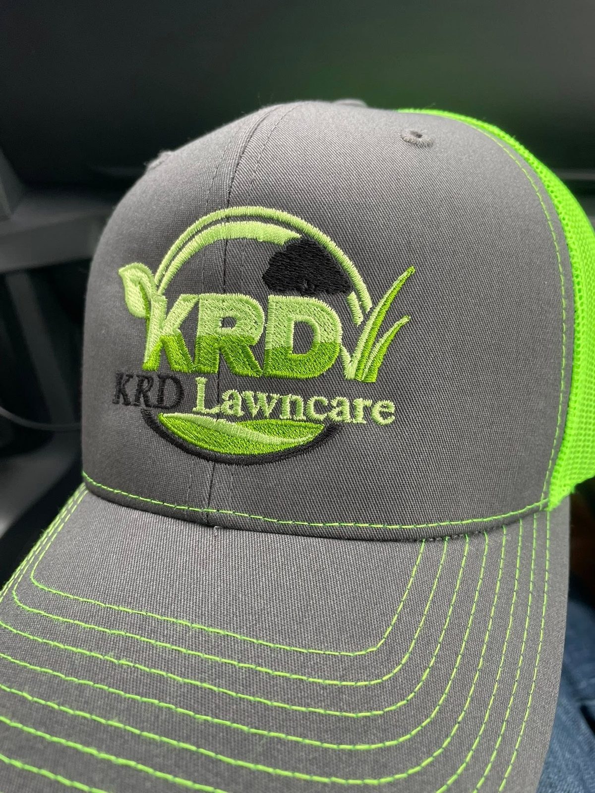 KRD Lawncare Services branded hat
